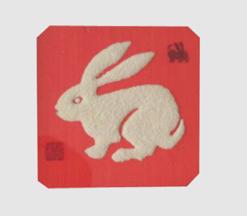 砂石作品《生肖兔》 砂石作品《生肖兔》