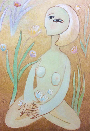 油画(花仙子)90cm×130cm 2013年 油画(花仙子)90cm×130cm 2013年