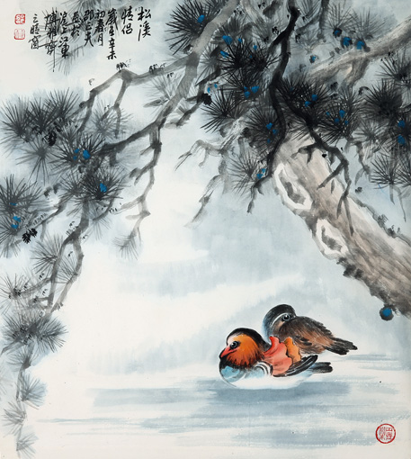 邵正夫作品 松溪情侣