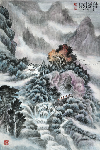 邵正夫作品 泉涌宝峰岩