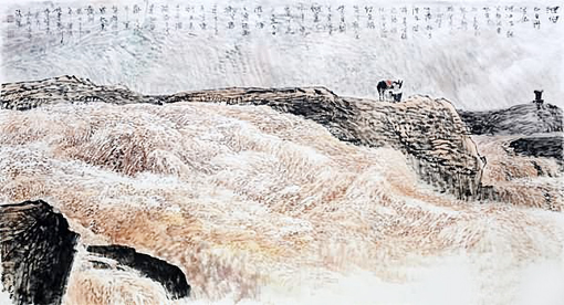 《河伯》180×96cm