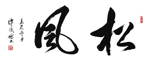 松 风-草书横幅-96cm×43cm 2012