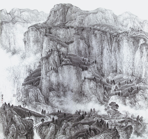 《太行清晓》180cm×180cm