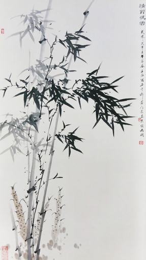 《清节凌雲》董文政纸本花鸟68×138cm 2002年 《清节凌雲》董文政纸本花鸟68×138cm 2002年