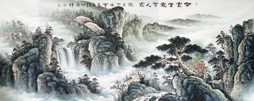 240cm×100cm 山水 240cm×100cm 山水
