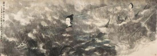 傅抱石名作《云中君和大司命》赏鉴