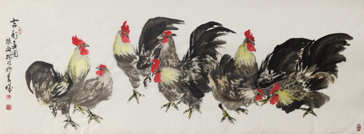 《吉利多多》（1800X70cm）价格：4000元