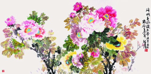 高凌芝作品1 尺寸：179cmx70cm 价格：3000元一平尺