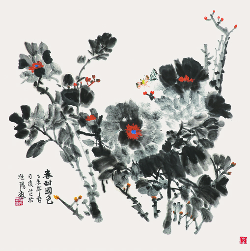 高凌芝作品5 尺寸：89.5cmx70cm 价格：3000元一平尺