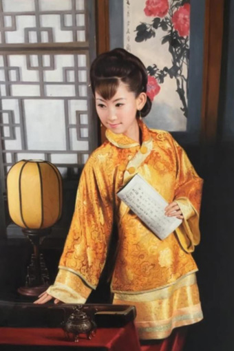 尹有香油画作品 规格：120x80cm 价格：10万元一平尺