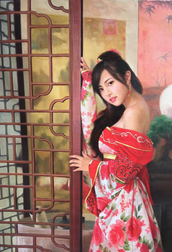 尹有香油画作品 规格：120x90cm价格：10万元一平尺