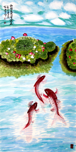 任汝信作品1 规格：136x68cm 价格：3万元一幅