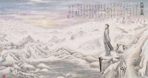 李豪作品4《北国之春》规格：94cmX178cm.售价：150000元