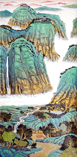 《山林春晓》136x68