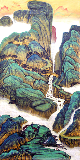 《武夷山一角春晓》136x68