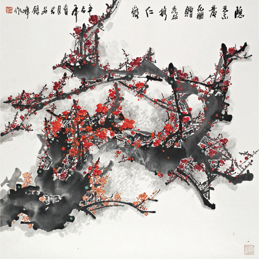 《隐忍不发》68cmx68cm 价格：5000元一平尺