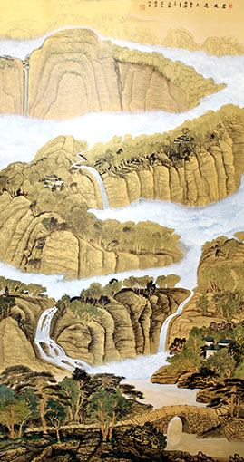 《碧波连天》180x96